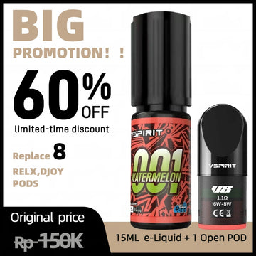 15ML Watermelon e-liqiid + 1 Open POD(Tax & Shipping included!)