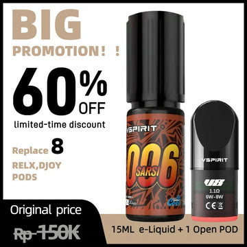 15ML SARSI e-liqiid + 1 Open POD(Tax & Shipping included!)