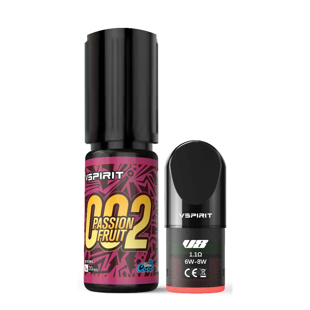 15ML Passion Fruit  e-liqiid + 1 Open POD（Tax & Shipping included！）