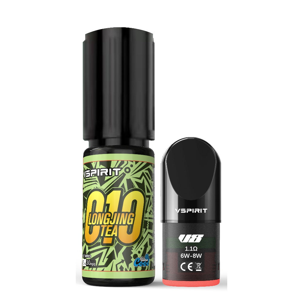 15ML Longjng Tea e-liqiid + 1  Open POD（Tax & Shipping included！）